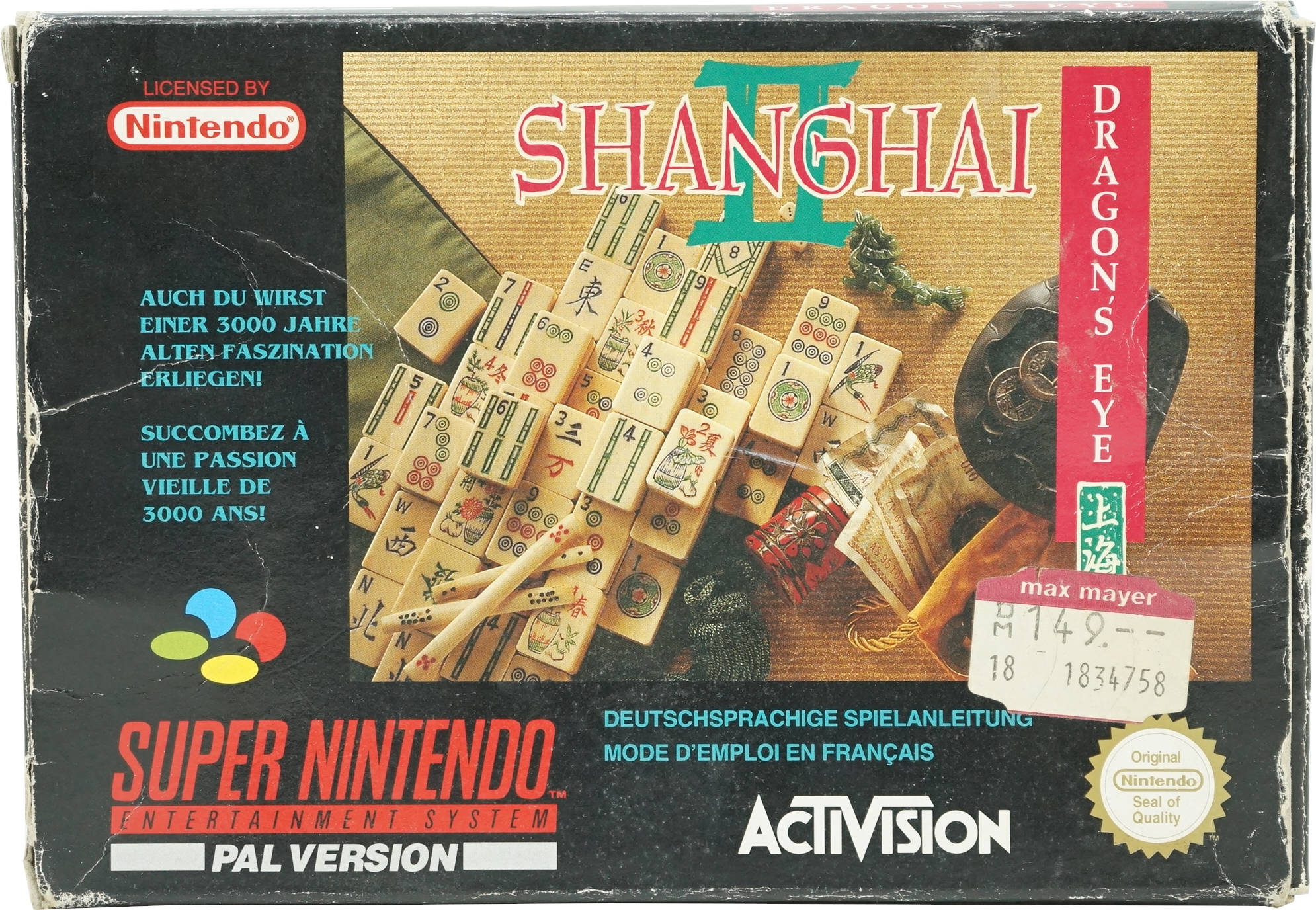 Shanghai 2 SNES mit OVP