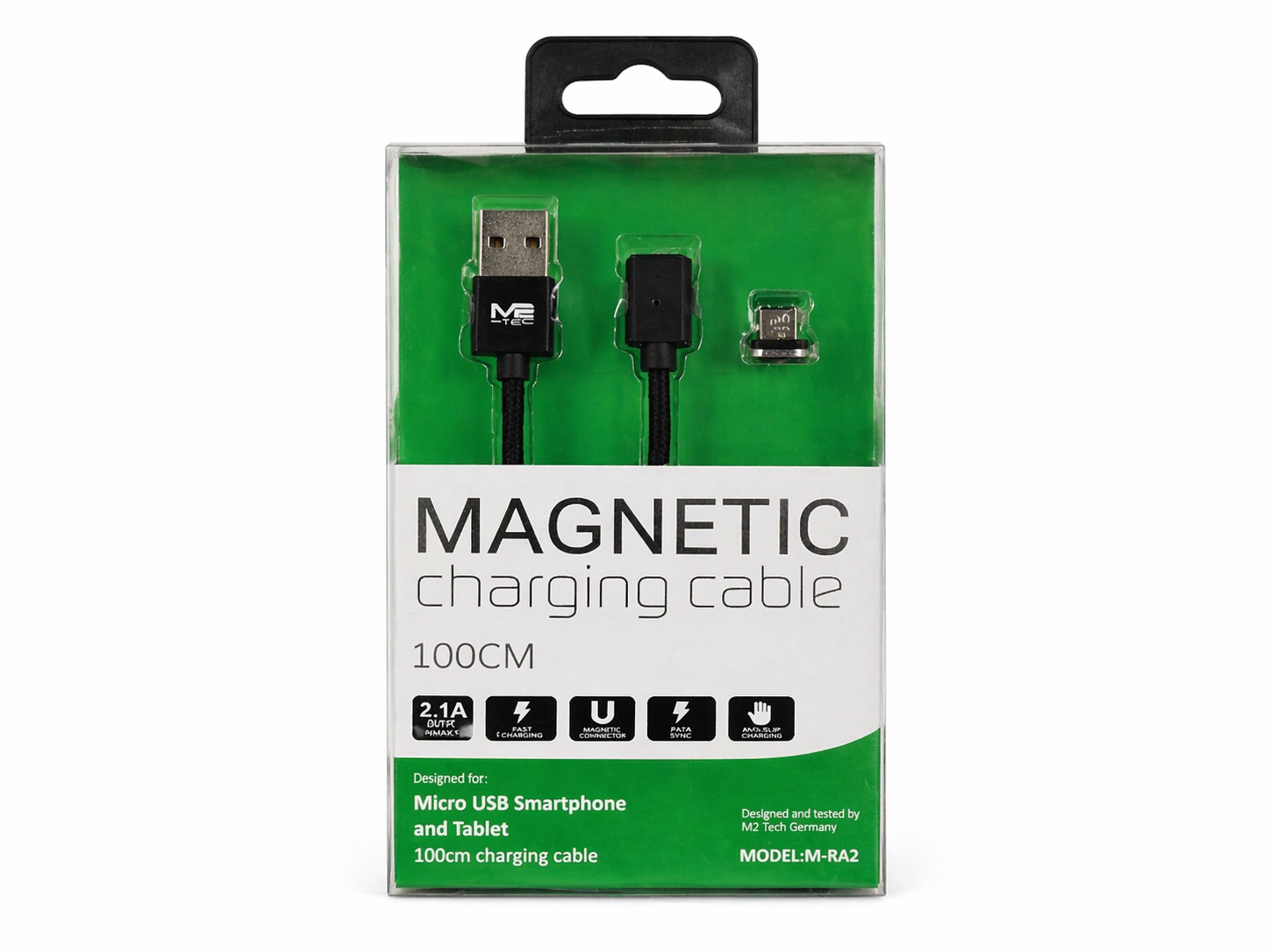 M2 Tec Magnetic charging cable Micro USB M-R42 Neu