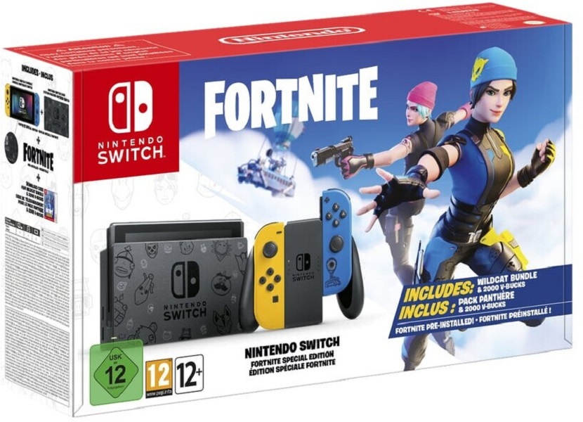 Nintendo Switch Hac-002 Fortnite Edition Gelb/Blau