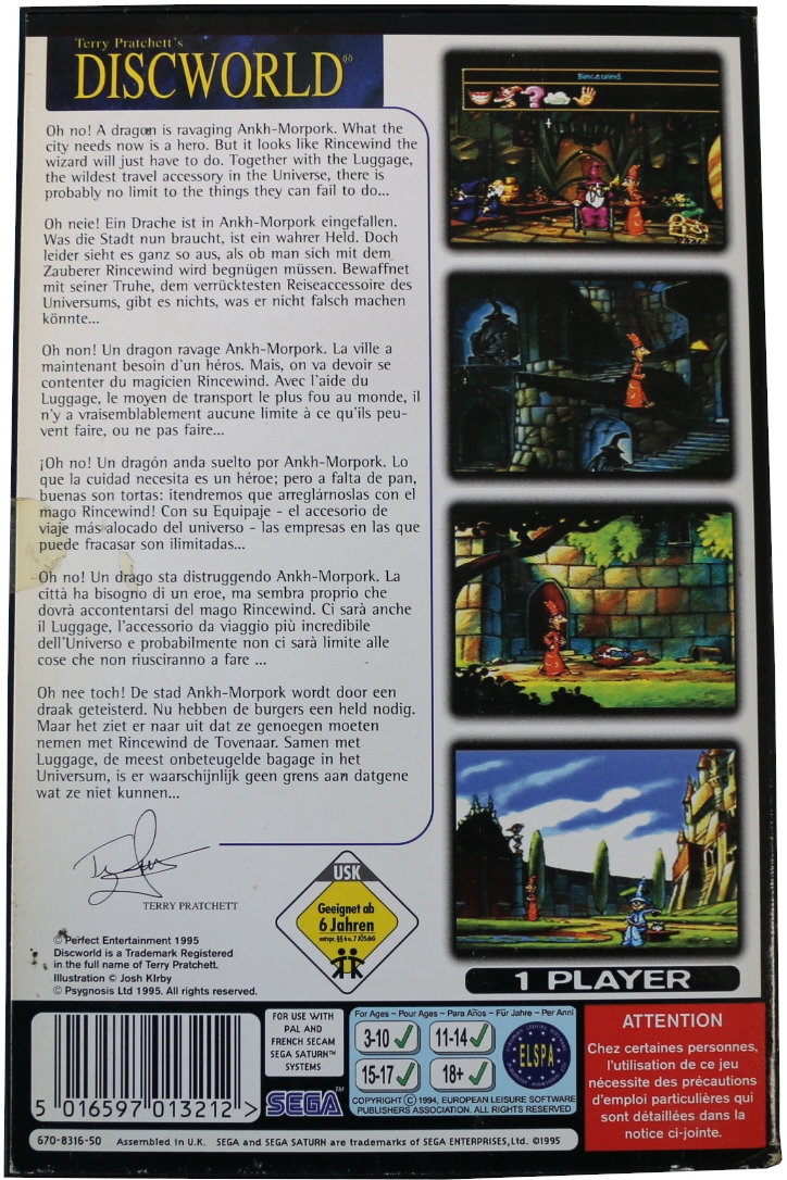 Discworld Sega Saturn