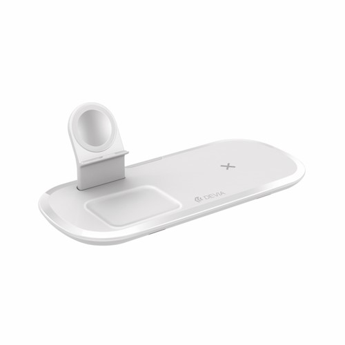 Devia Smart 3 in 1 wireless Charger 15W White