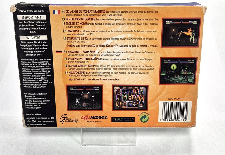 Mortal Kombat 4 N64 OVP