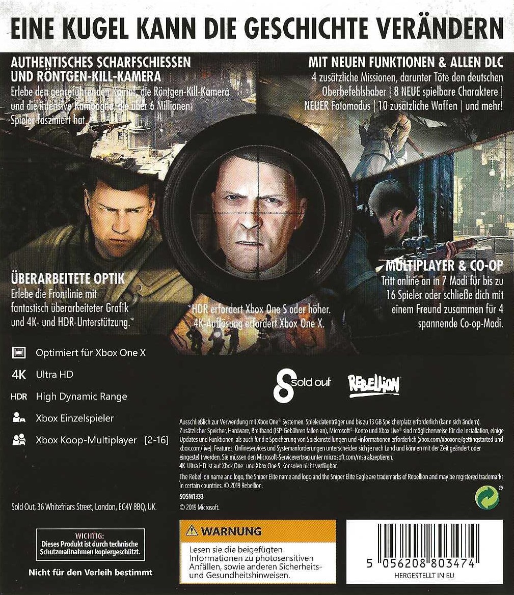 Sniper Elite V2 Remastered Xbox One