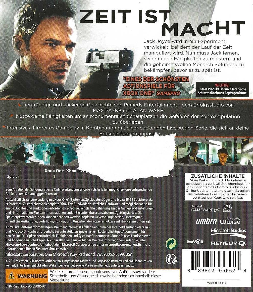 Quantum Break XBOX One
