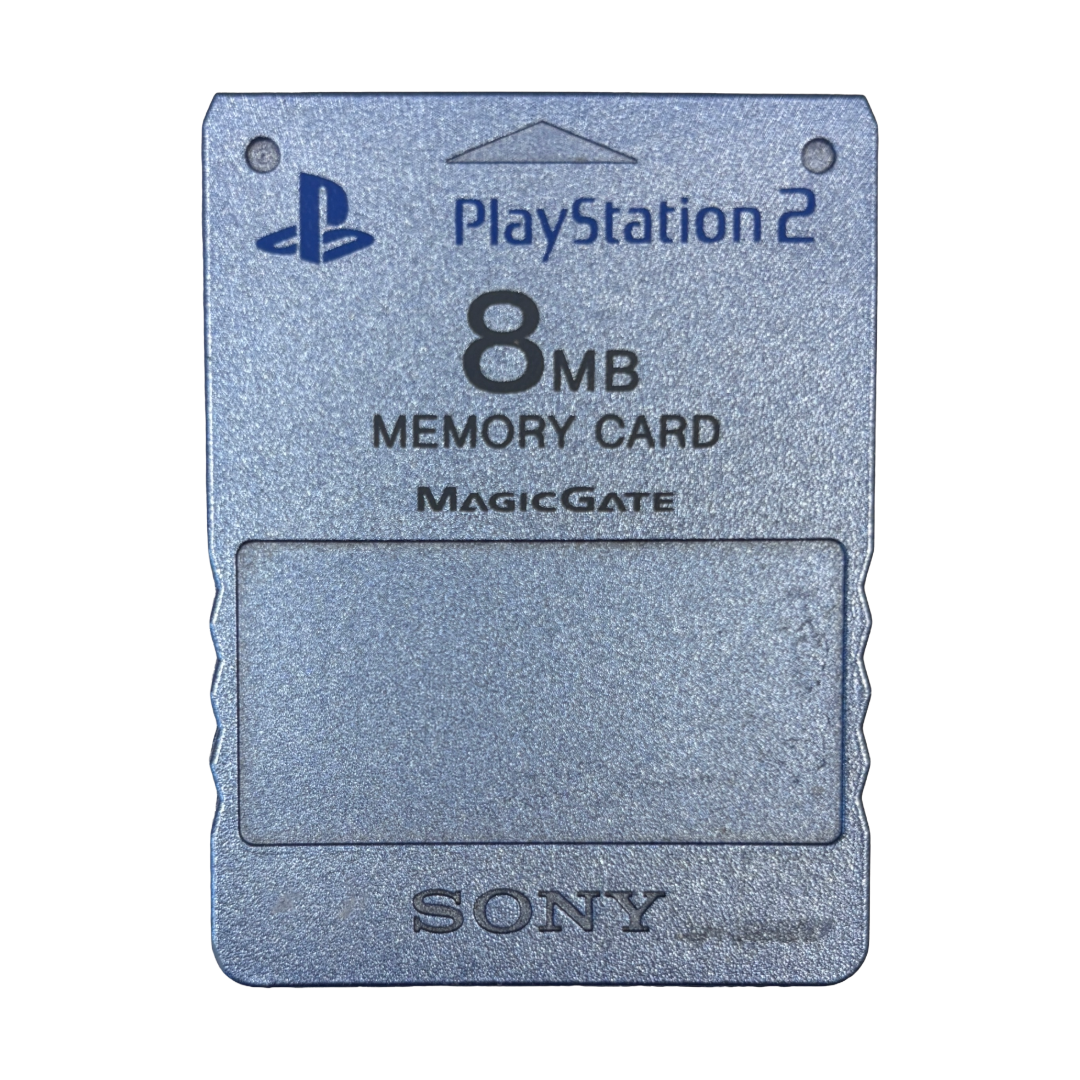 Sony Playstation 2 Memory Card 8MB SCPH-10020 Metallic Blau