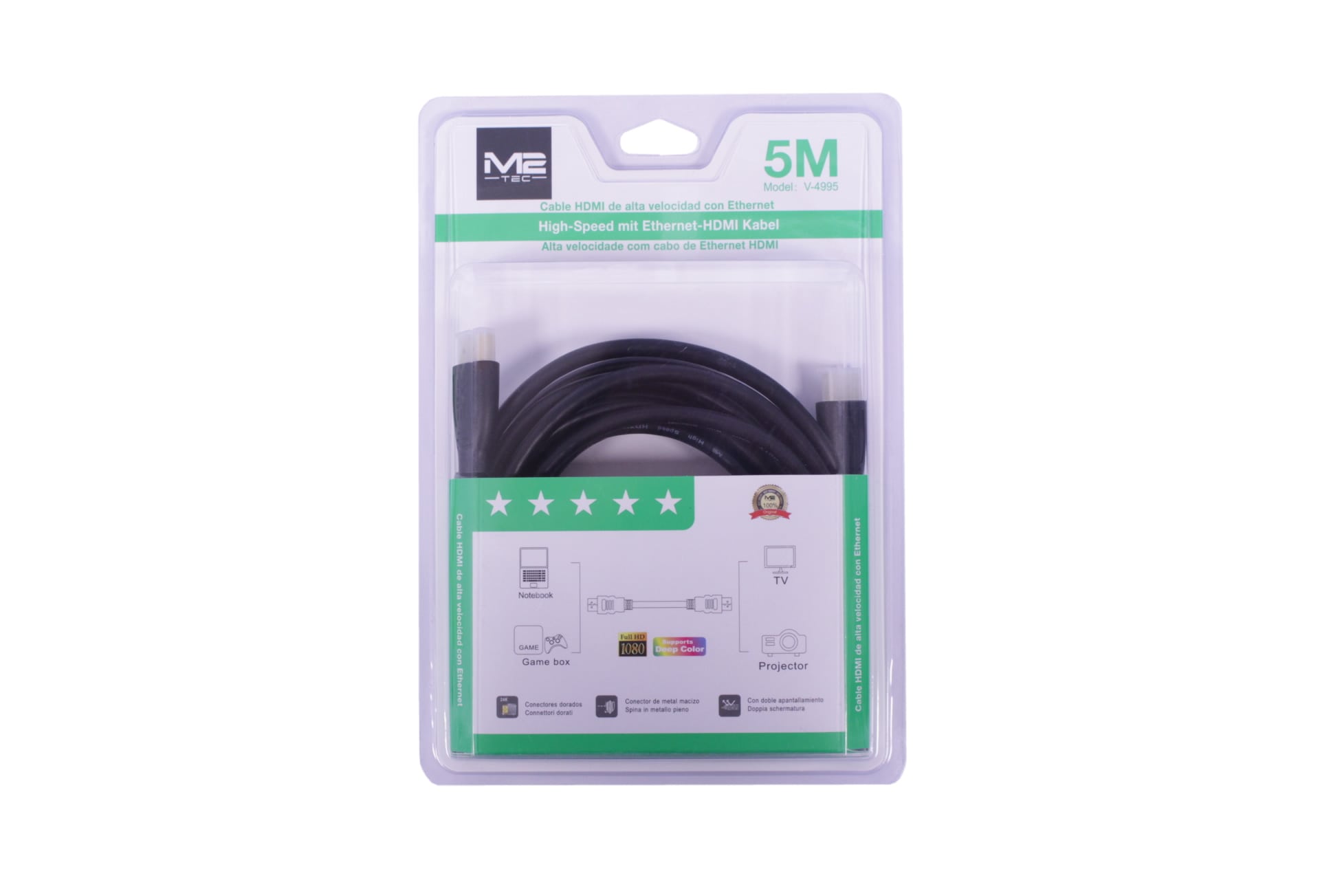 M2 TEC HDMI Kabel 5m V-4995