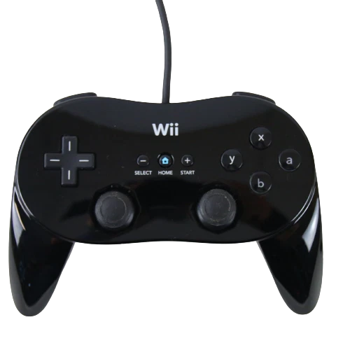 Nintendo Wii/WiiU Wired Controller Schwarz