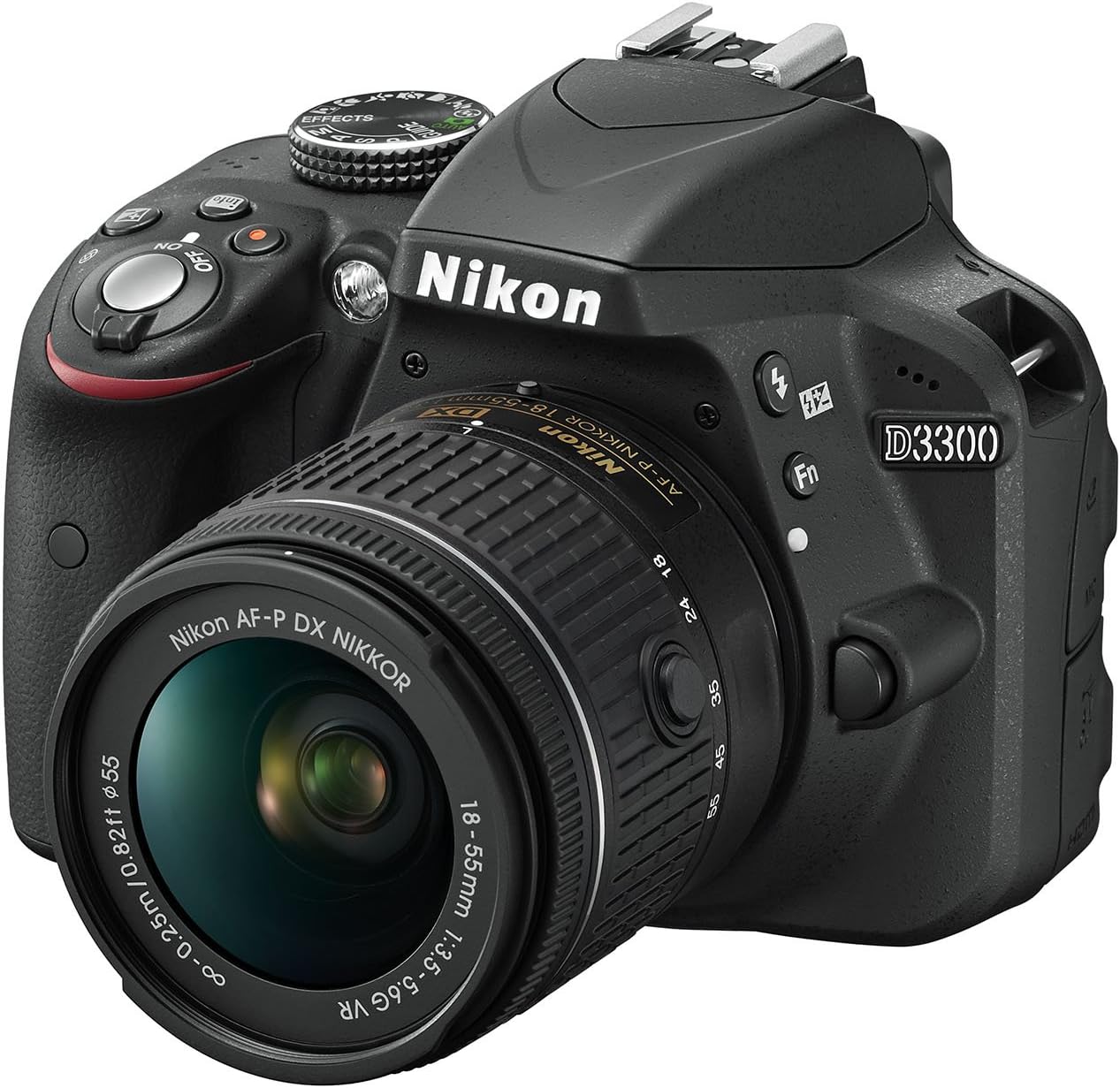 Nikon D3300 + Nikkor AF-S 18- 55mm 1:3.5 - 5.6 GII Kit Schwarz
