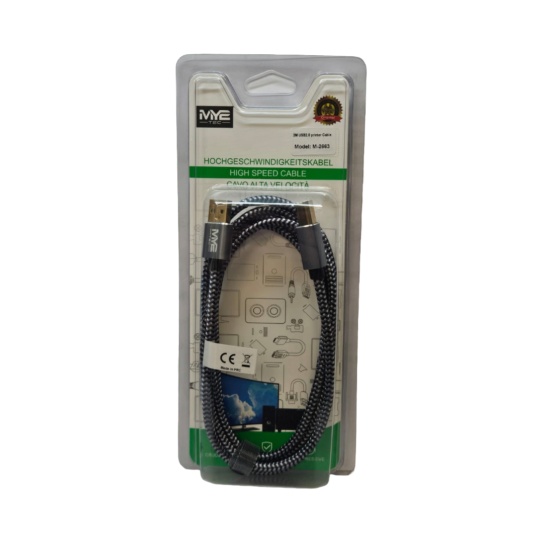 M2 Tec USB 2.0 Drucker Kabel 2m