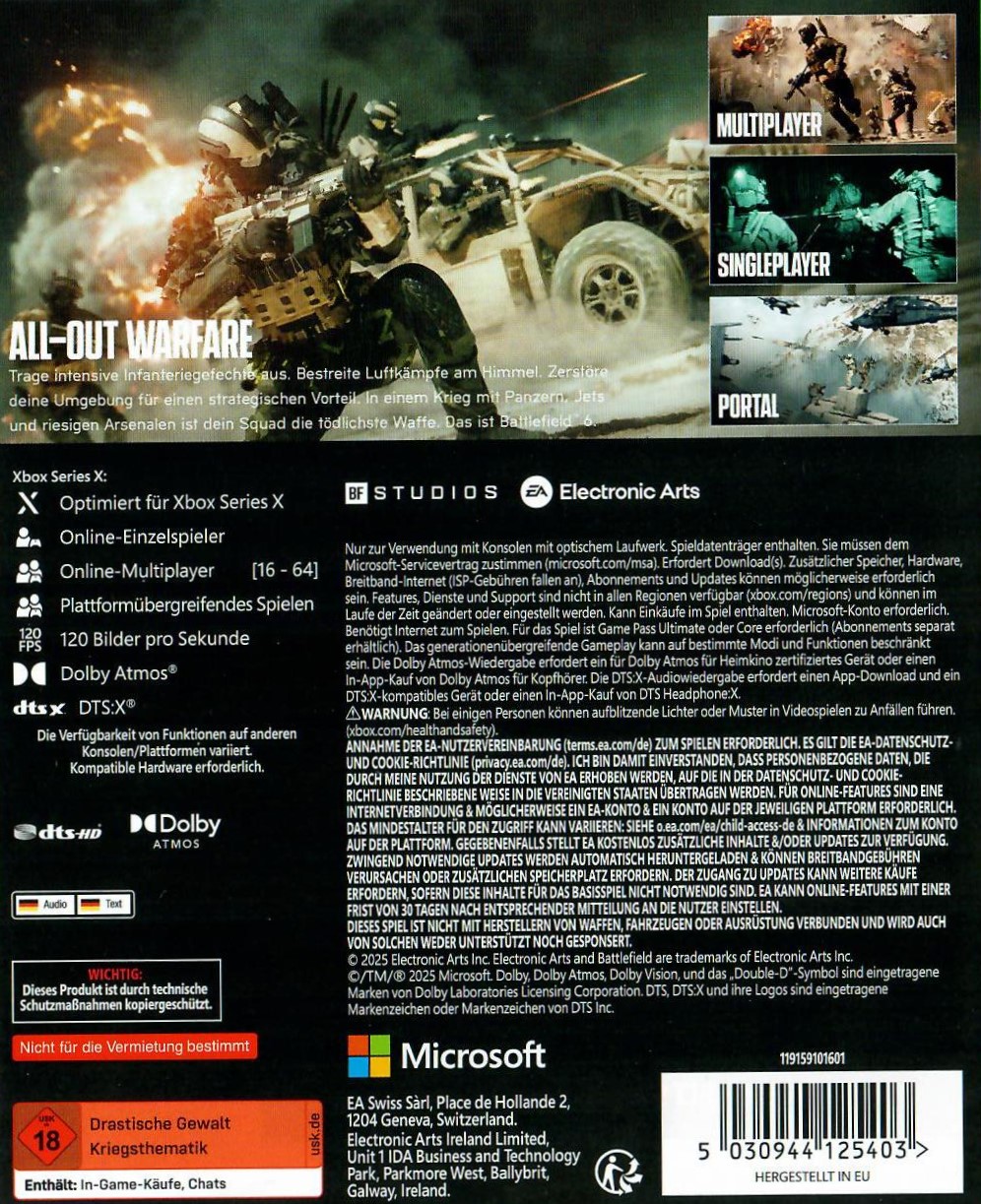 Battlefield 6 Xbox Series X