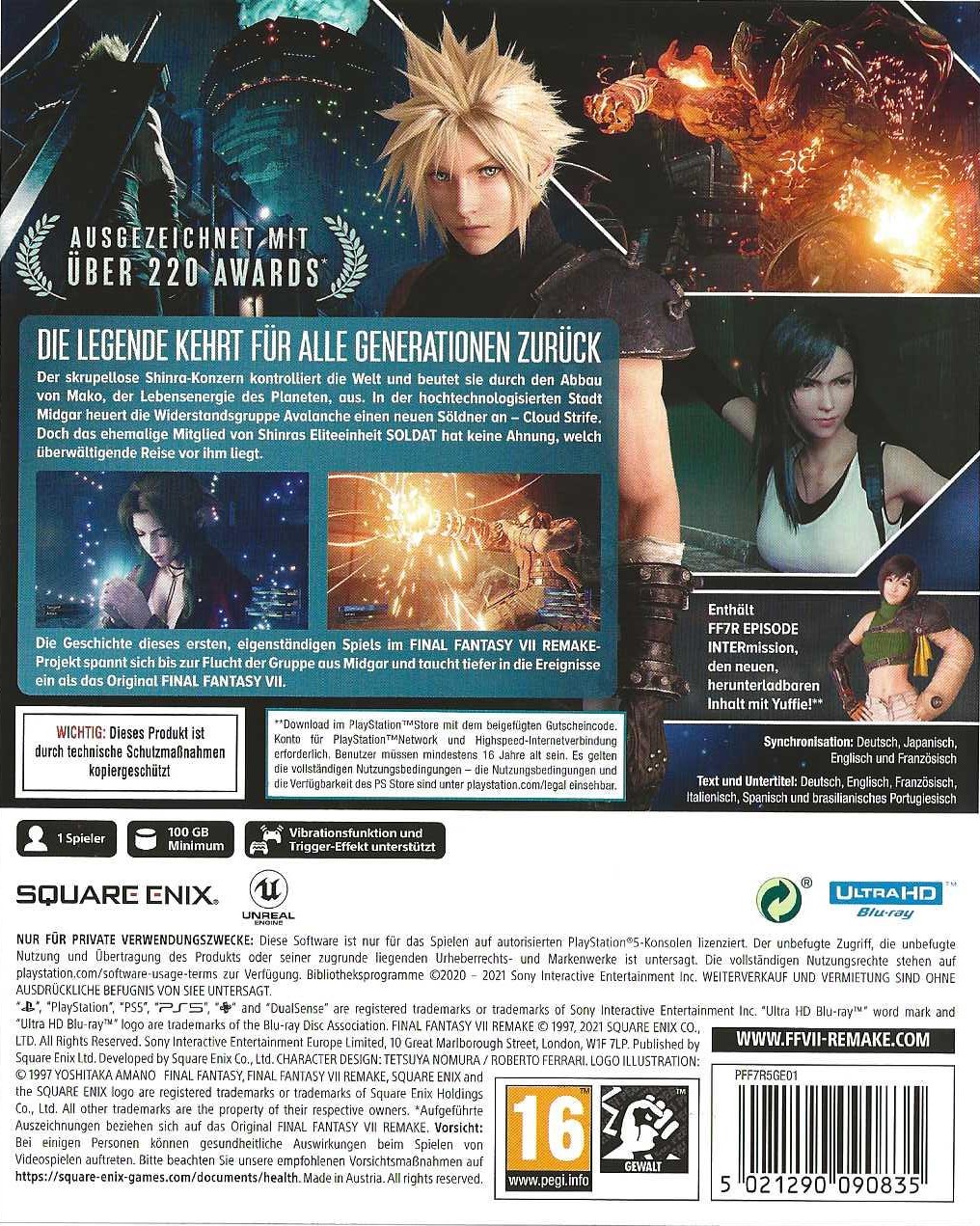 Final Fantasy 7 Remake Intergrade PS5