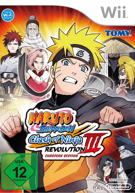 Naruto Shippuden Clash of Ninja Revolution 3 European Version Wii