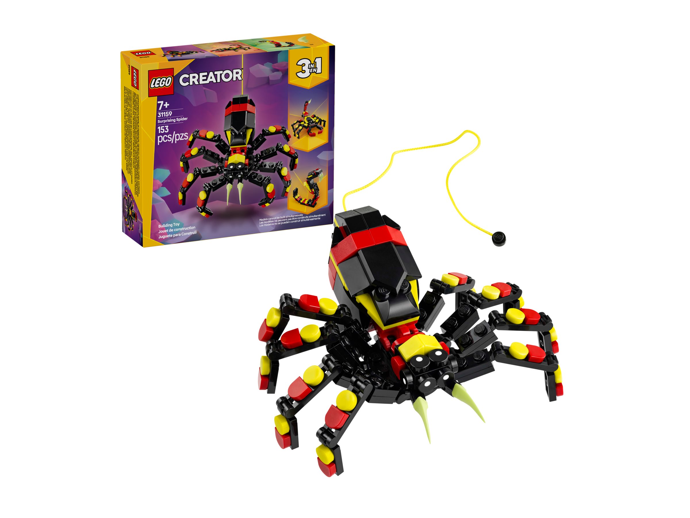 LEGO Creator 3 in 1 Wilde Tiere Überraschungsspinne 31159 Neu