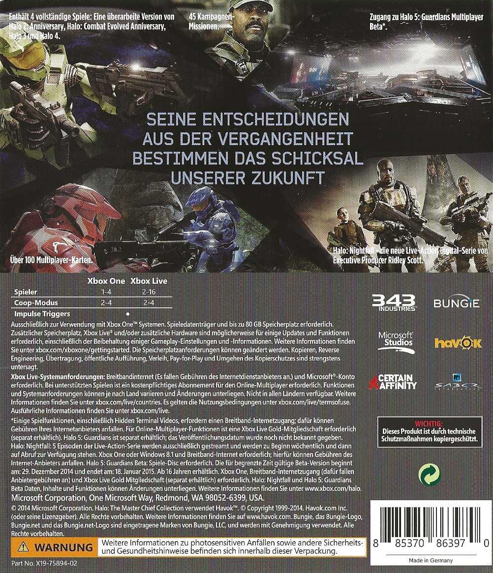 Halo The Master Chief Collection Xbox One