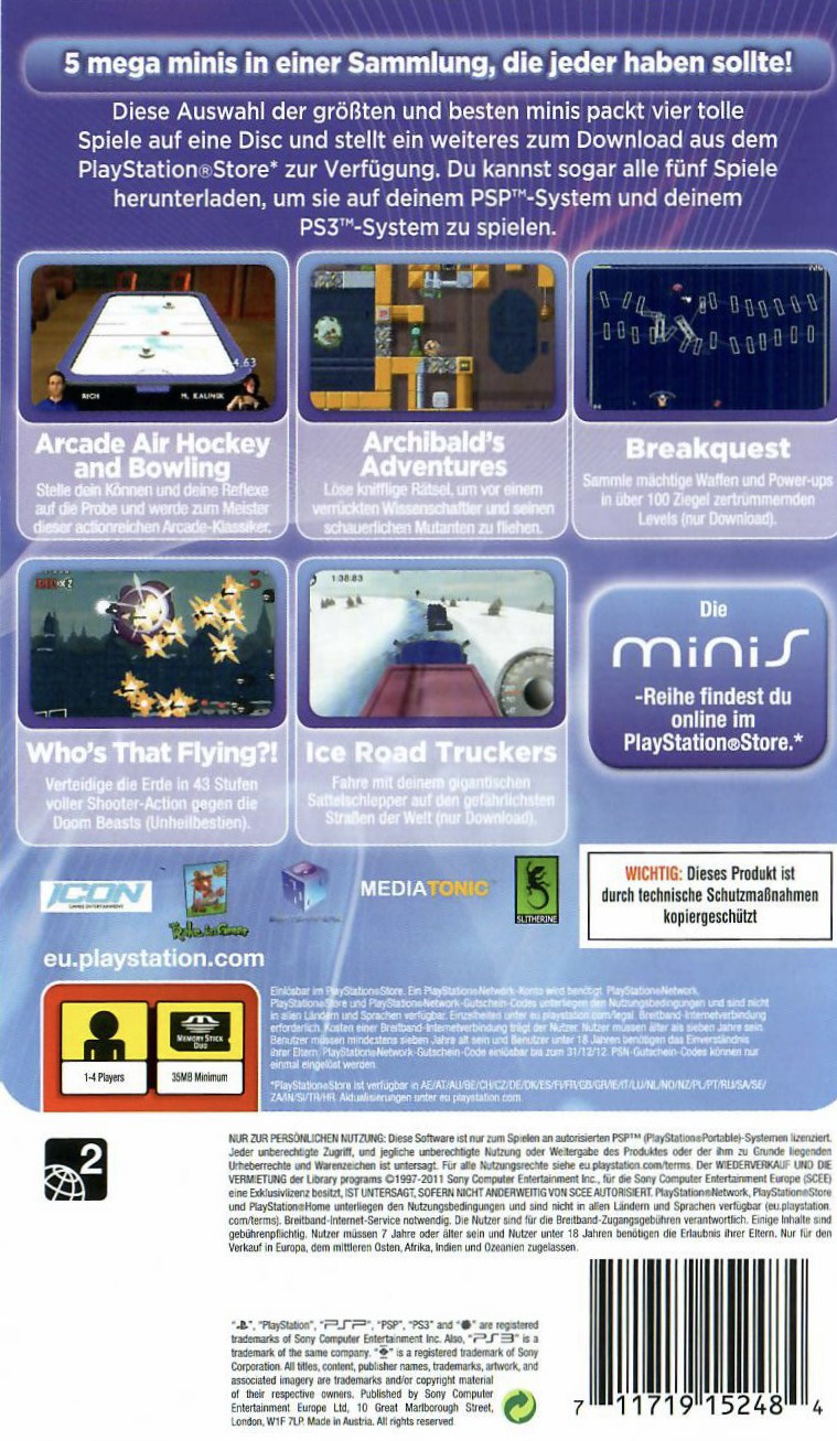 Mega Minis Volume 3 (Essentials) PSP