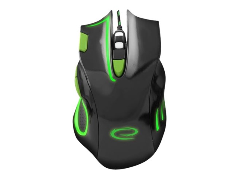 Esperanza Wired 7D Gaming Maus EGM401KG Grün