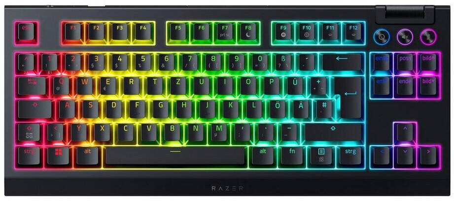 Razer BlackWidow V4 Tenkeyless Hyperspeed Wireless Mechanische Gaming Tastatur Schwarz