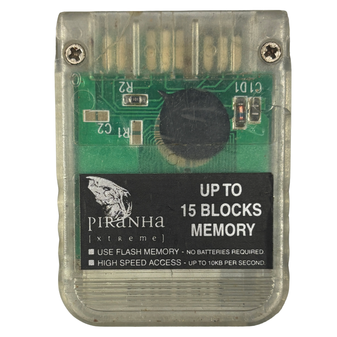 Piranha Xtreme 15 Blöcke Memory Card PS1