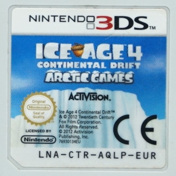 Ice Age 4 Continental Drift Arctic Games Ohne OVP 3DS