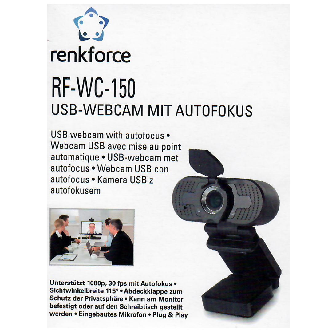 renkforce RF-WC-150 USB-Webcam