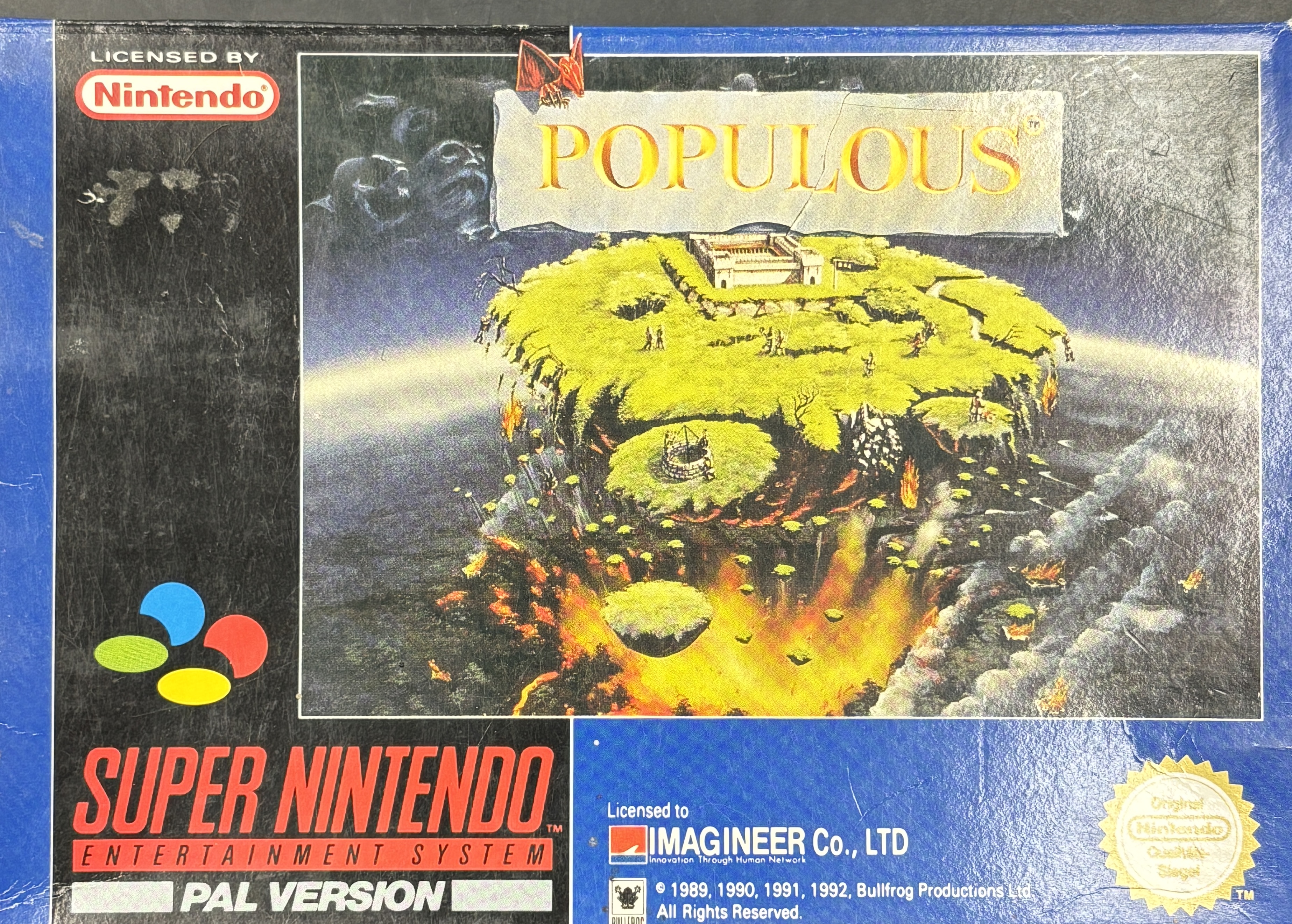 Populous SNES mit OVP