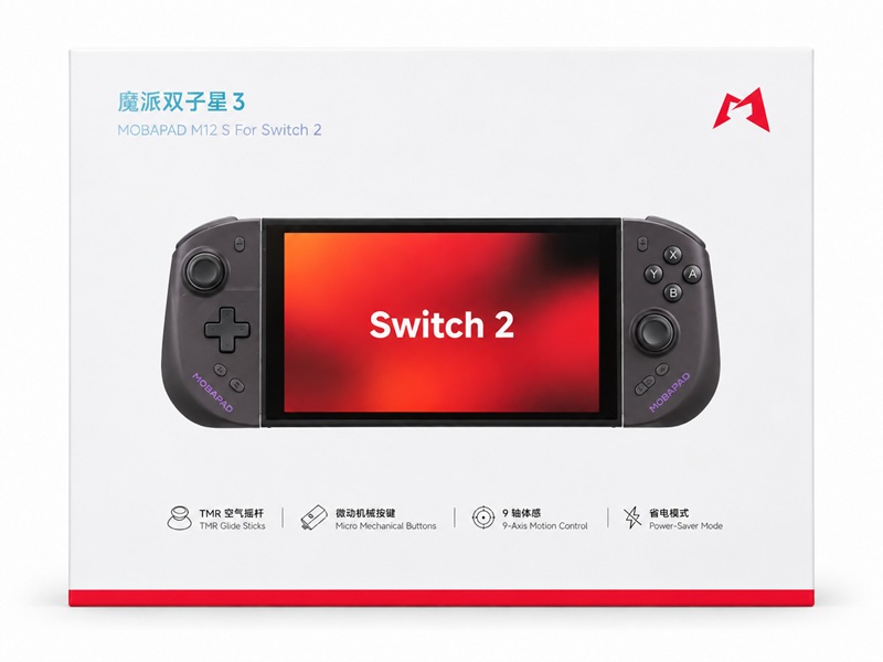 MOBAPAD M12 S TMR Joy-Cons für Switch 2 schwarz
