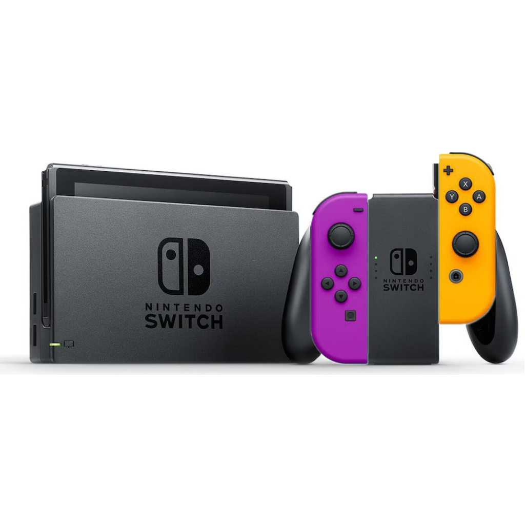 Nintendo Switch Konsole Neon-Lila/Neon-Orange HAC-001(-01)