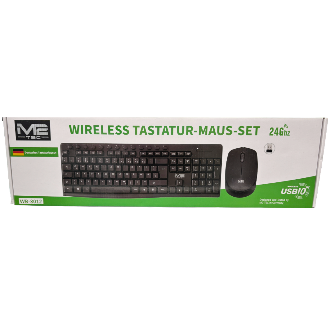 M2 Tec PC Tastatur+Maus Wireless WB-8012