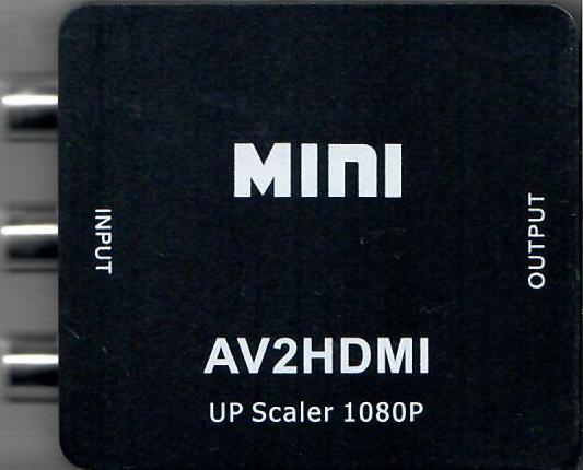 AV2HDMI Up Scaler 1080P AV zu HDMI Adapter Neu