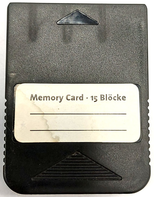 Memory Card 15 Blöcke Schwarz PS1