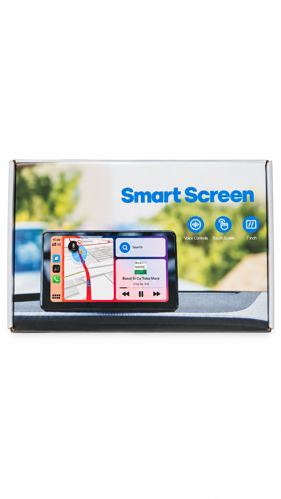 Smart Screen 7″ mit Touch Screen und Voice Controls