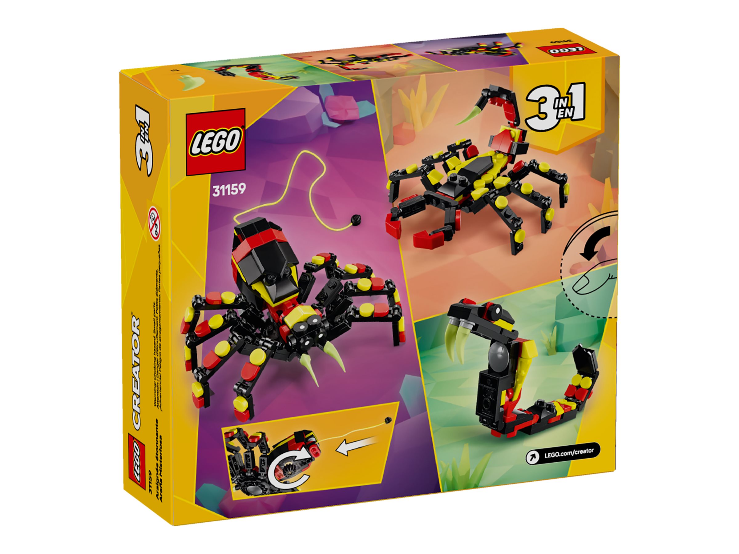 LEGO Creator 3 in 1 Wilde Tiere Überraschungsspinne 31159 Neu