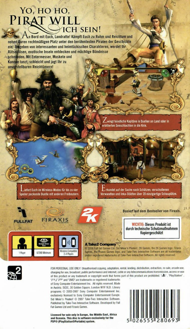 Sid Meier's Pirates! PSP