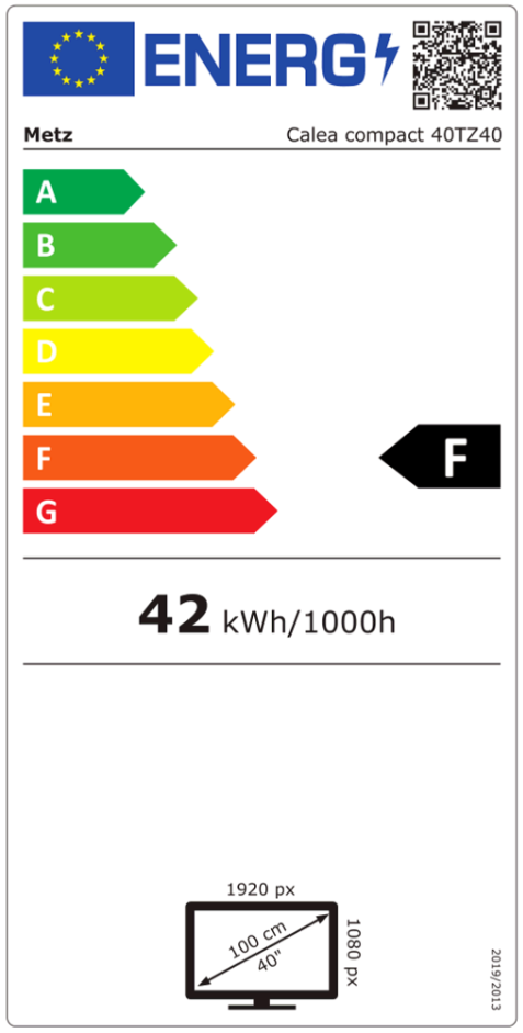 Metz Calea Compact LED TV 40 Zoll 40TZ40