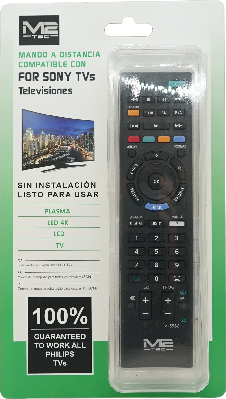 M2 TEC Fernbedienung für SONY TV