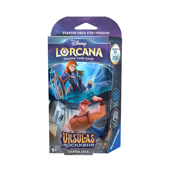 Disney Lorcana Ursulas Rückkehr - Starter Deck Saphir Und Stahl Deutsch NEU