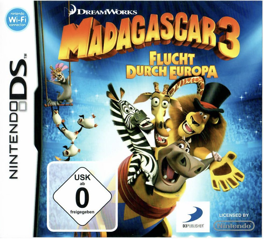 Madagascar 3 Flucht durch Europa DS