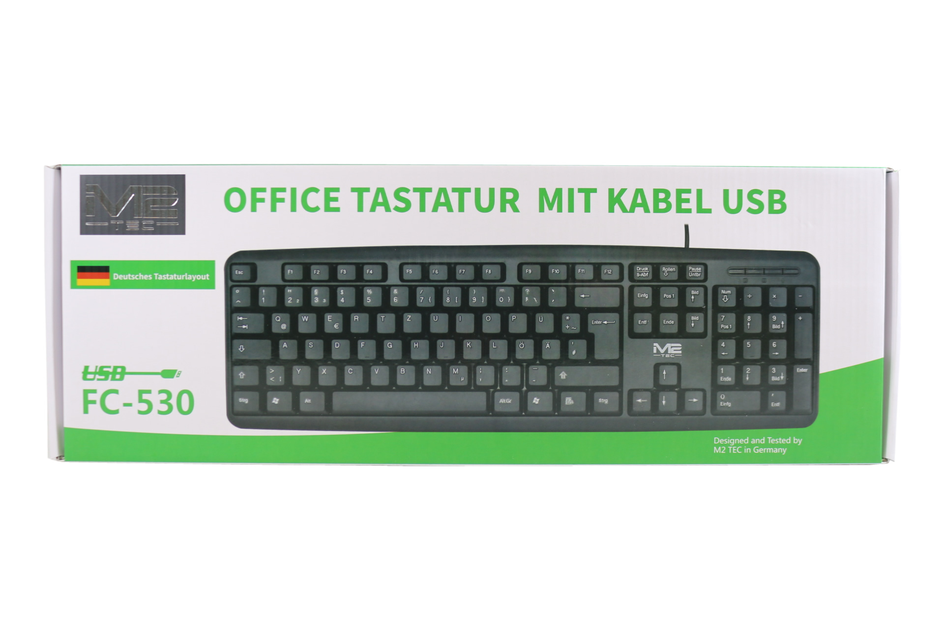 M2 Tec Tastatur FC-530 deutsch kabelgebunden