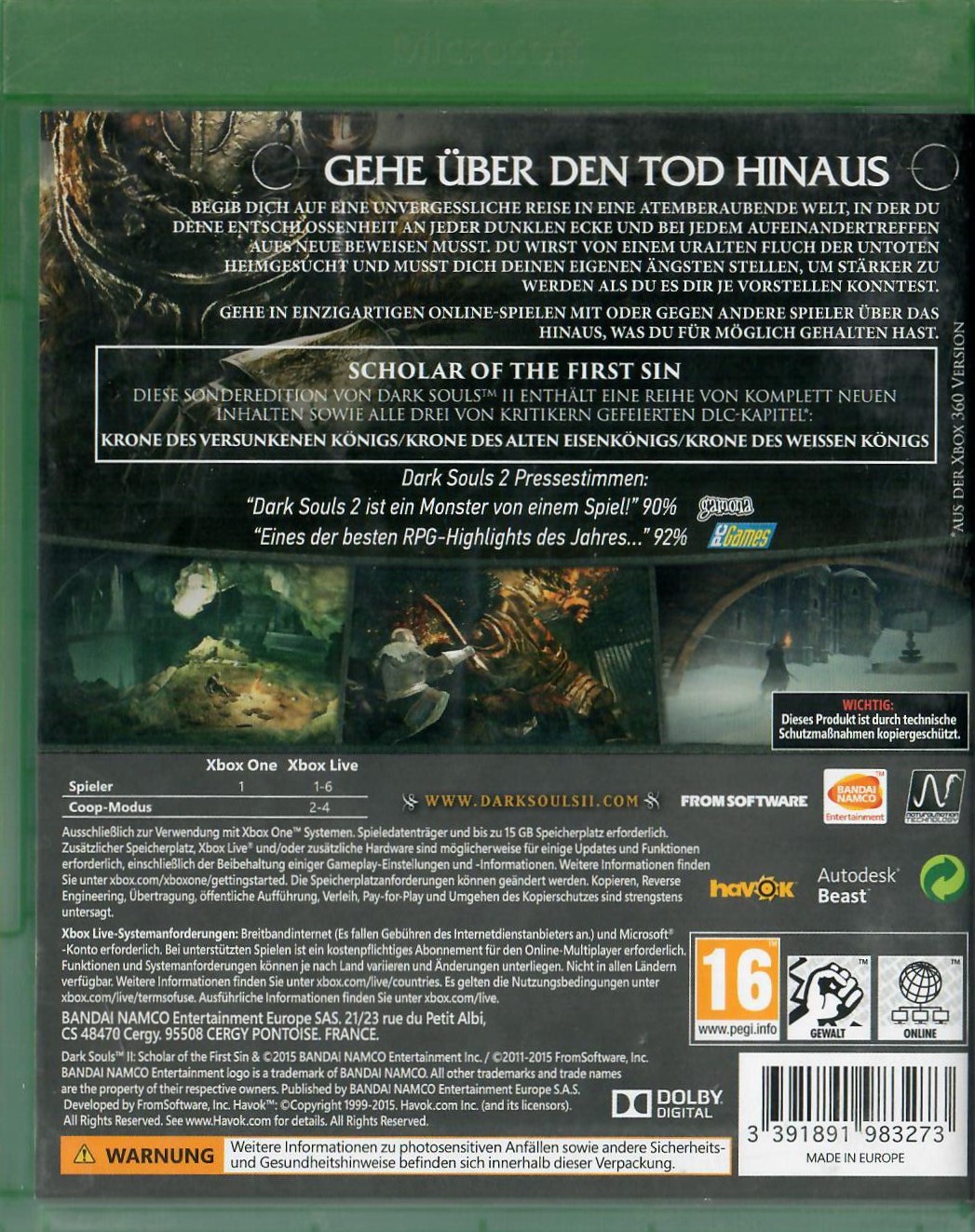Dark Souls 2 Xbox One