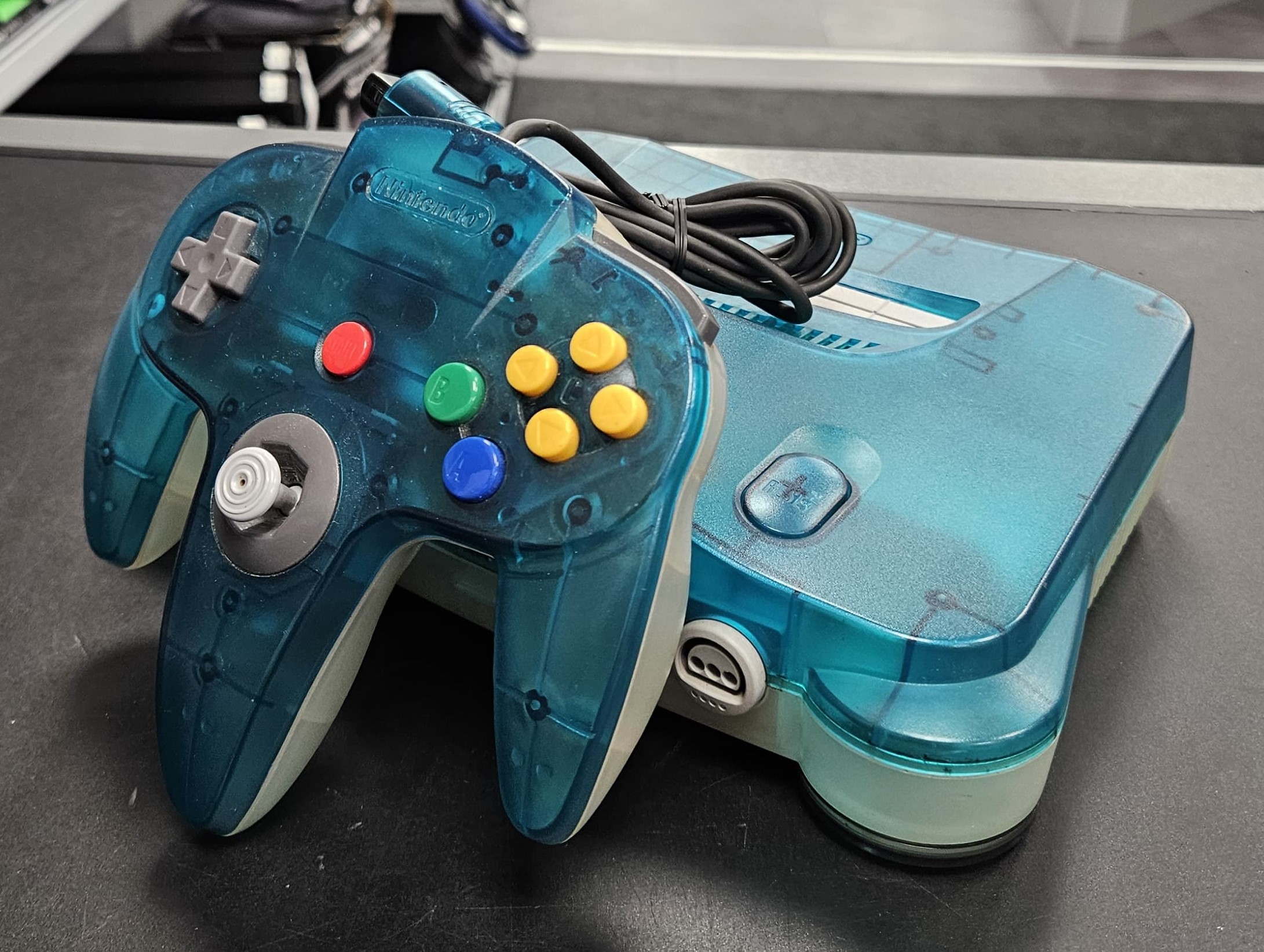 Nintendo 64 NUS-001 Clear Blue