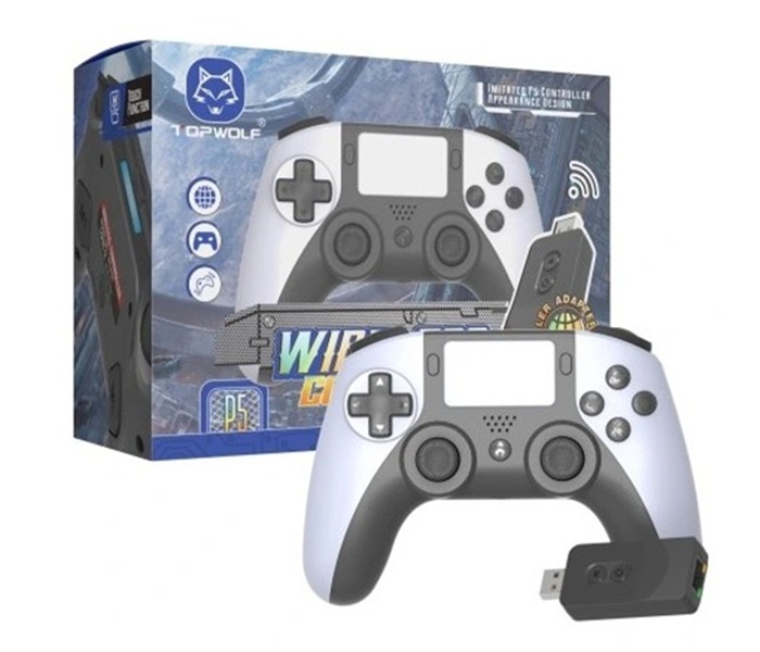 TOPWOLF PS5 / PS4 / PC USB Controller Weiß HS-PS5200W