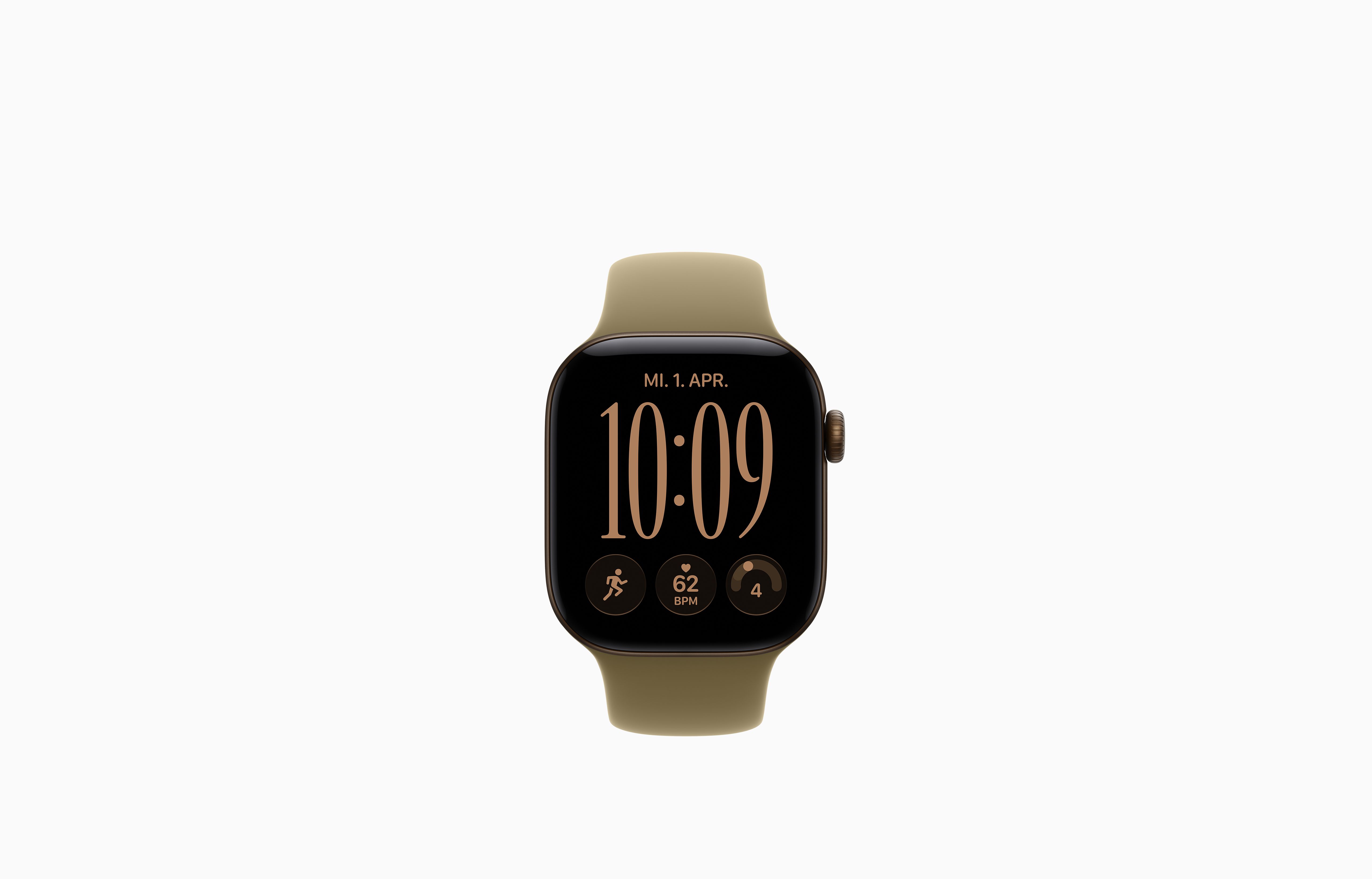 Apple Watch Series 12 5G 42mm Dark Bronze Aluminium Olive Sport Band S/M MJG44ZR/A