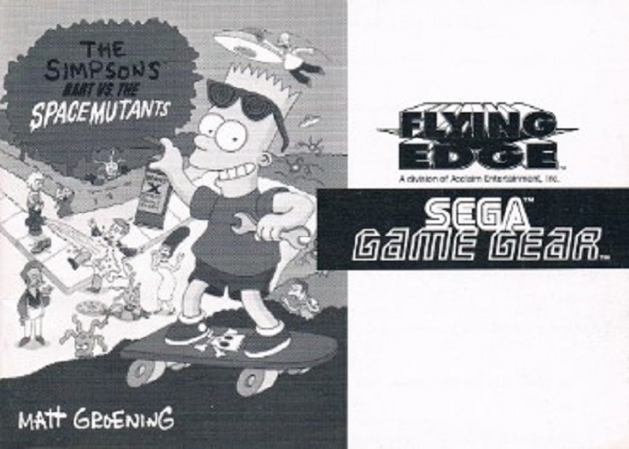 The Simpsons Bart Vs The Space Mutants Ohne OVP mit Spielanleitung Sega Game Gear
