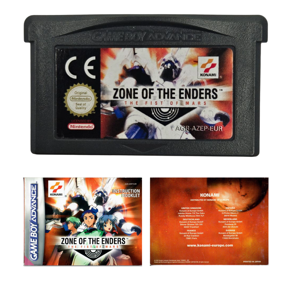 Zone of the Enders The fist of Mars GBA mit Anleitung