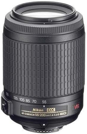 Nikon DX VR AF-S Nikkor 55- 200mm 1:4-5.6 GII ED Objektiv Schwarz