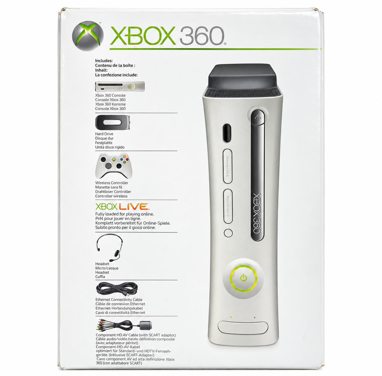 Microsoft Xbox 360 Konsole 20GB mit OVP Weiß