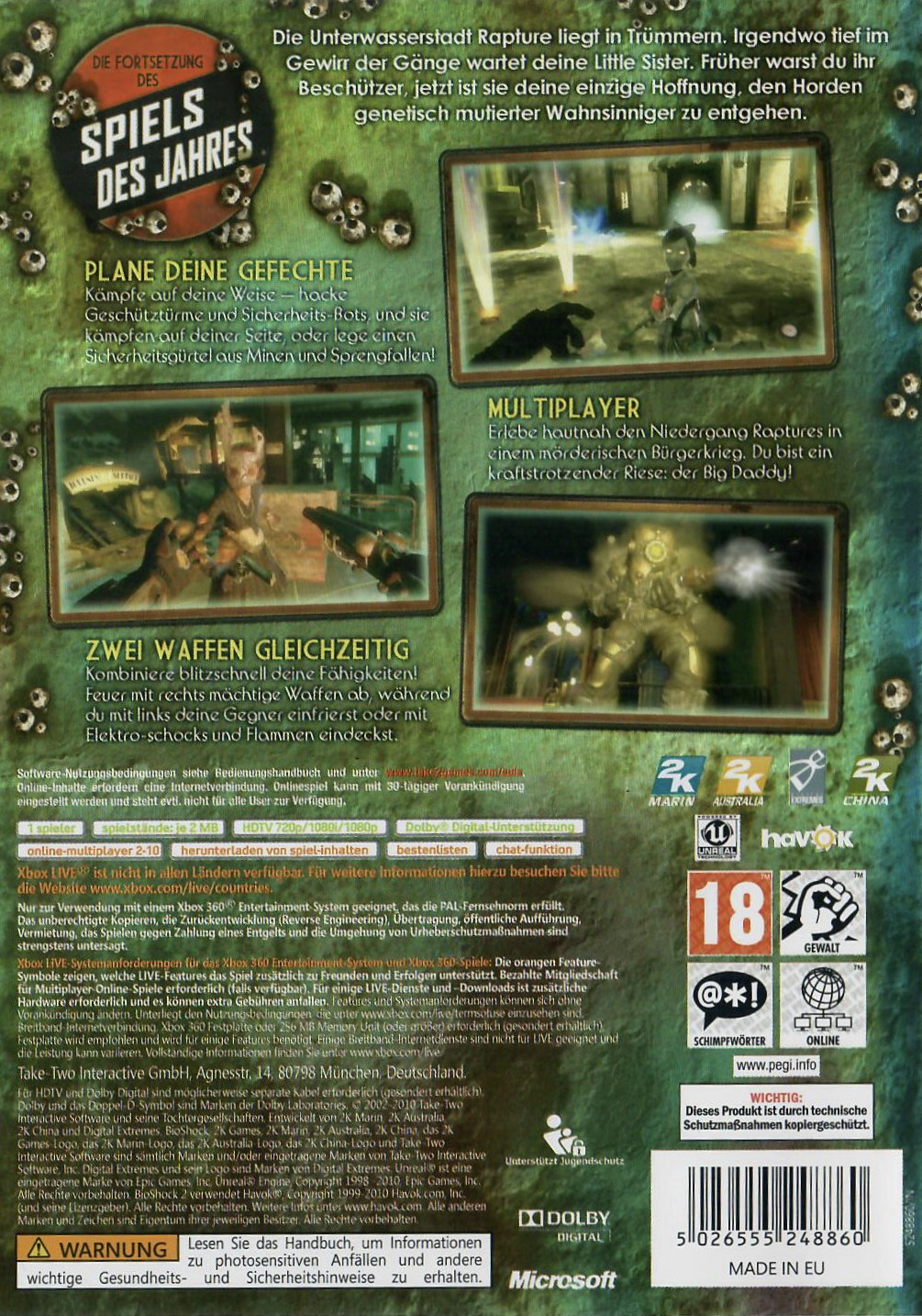 Bioshock 2 Xbox 360