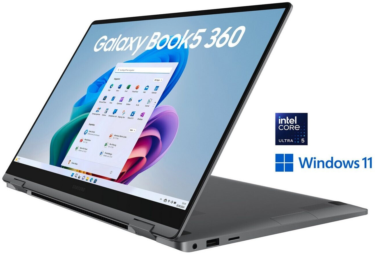 Samsung Galaxy Book 5 360 15.6" Core Ultra 5 226V / 16GB DDR5 / 512GB SSD / Gray / NP750QHA-KA6DE