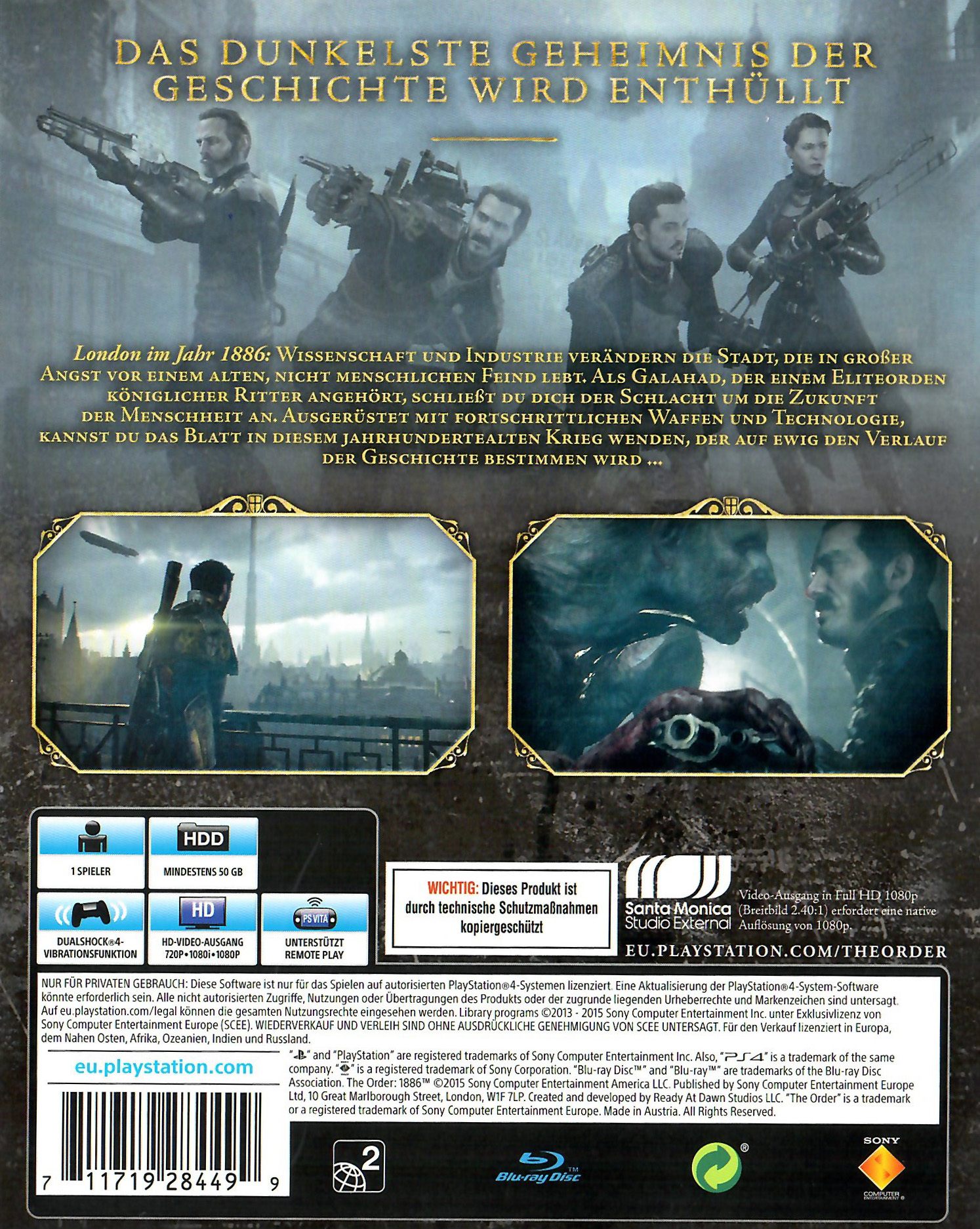 The Order: 1886 PS4
