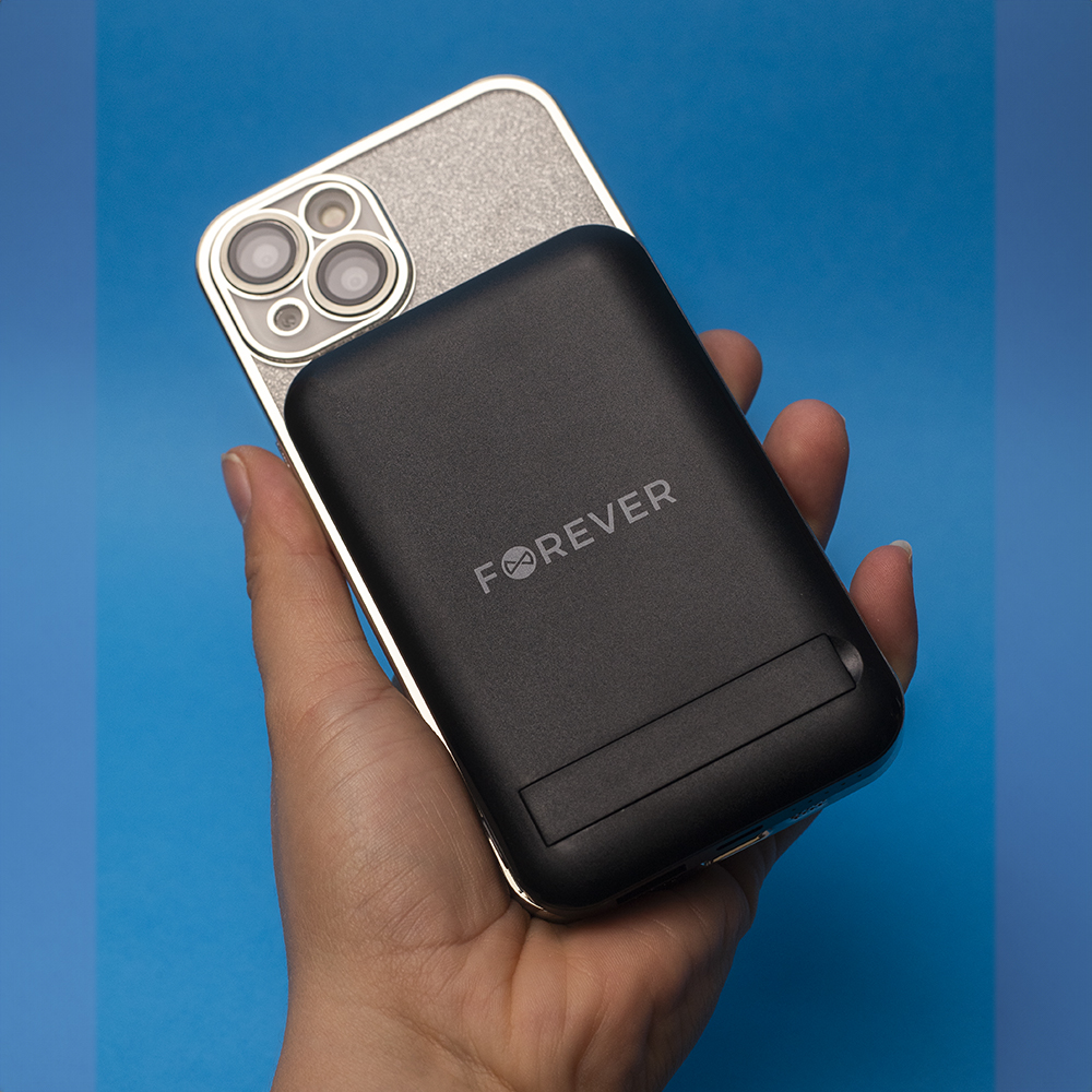 Forever Magnetic Wireless Powerbank10000 mAh 22,5W Wired 15W Wireless Charging Black